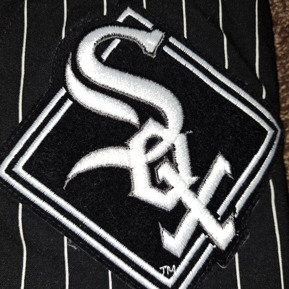 Vintage 80's/90's Chalk Line Pinstripe Chicago White Sox L Starter Style Jersey - Picture 9 of 9